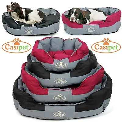 Waterproof Dog Bed Washable Hardwearing Puppy Pet Soft Cushion Basket Easipet • £14.99