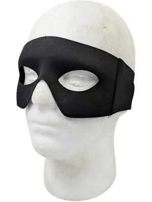 $11.22 • Buy Black Eye Mask With Ties Zorro Bandit Lone Ranger Costume Adult Superhero Hero