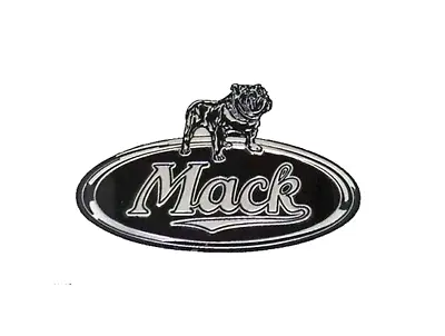 Vintage MACK Truck Radiator Hood Side LH/RH Badge Set Emblem Brass Chrome • $244.15