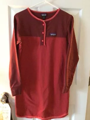 Patagonia Burguandy Red Sweatshirt Dress Size XS Good Condition. • $10