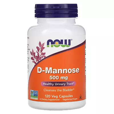 Now Foods D-Mannose 500 Mg 120 Veg Capsules • $42.95