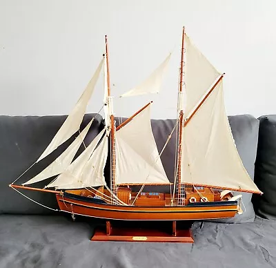 WOODEN SAILING SHIP MODEL 35 X30  • $75