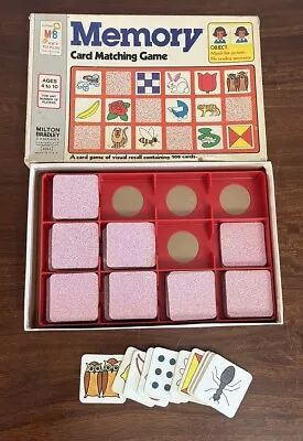 Vintage Milton Bradley Memory Card Matching Game Complete 108 Cards 1978 • $21.99