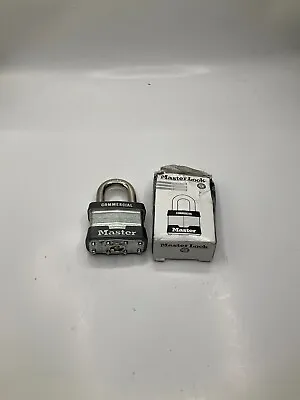 (QTY 1) Master Lock 15/16  Clearance Keyed  Steel Padlock 81KA Key 27R52 • $14.99