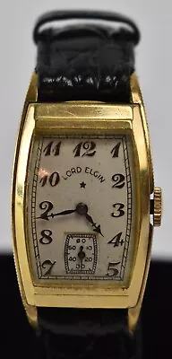 Men's 14K GF Lord Elgin Wristwatch NO RESERVE KD15 • $9.50