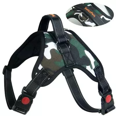 Non-Pull Dog Harness Adjustable Pet Puppy Walking Strap Vest Soft Chest Belt UK • £6.99