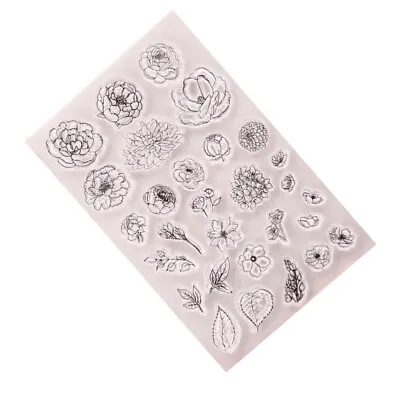 £6.13 • Buy Transparent Stamps Clear Acrylic Stamps Acrylic Stamps Floral Stamp -z