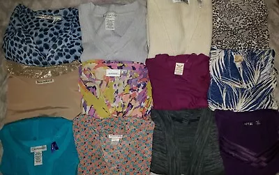 Lot Of 12 Womens 3x 22W 24W Shirt Tops Monroe Main Avenue Catherine's Apt. 9 • $20