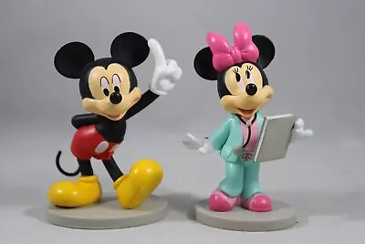 Disney Minnie Mouse Doctor Nurse PVC Figure Cake Topper - Mickey Lot • $12.95