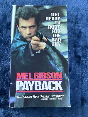Payback VHS 1999 Mel Gibson • $1.97