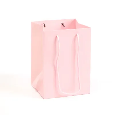 Pale Pink Hand Tie Porto Bag Gifting Floristry Pack Of 10 Flowers Bouquets • £10.49