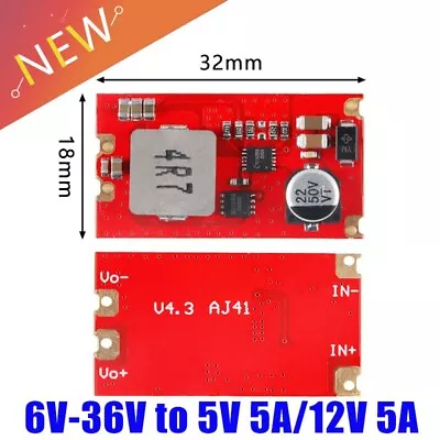 DC-DC Step-down Power Supply Module 6V-36V To 5V 5A/12V 5A Voltage Stabilizer • $4.88