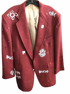 Absodeitly Custom 46R Dickinson & Lee Red Suit Jacket • $0.99