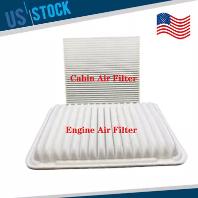 Cabin & Air Filter Combo For Toyota Camry 2.5l 2.4l Engine 2007-2017 17801-0h050 • $9.99