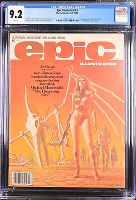 Epic Illustrated #3 Cgc 9.2 White Pages 1st Appearance Of Dreadstar 1980 • $99