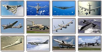 FRIDGE MAGNET - ICONIC BOMBERS (Various Designs) - Large Plane Airplane • £1.55