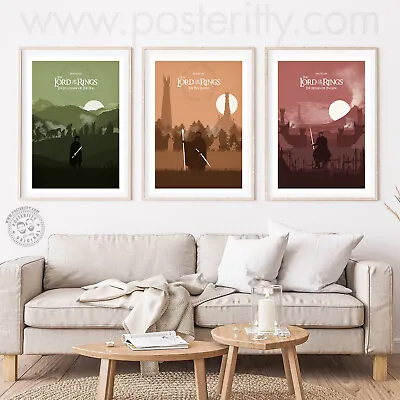 £4 • Buy LORD OF THE RINGS - Return King Minimalist Movie Poster Print Posteritty Tolkien