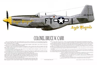 P-51D Mustang Ace Bruce Carr & Memphis Belle 2 Artworks Artist E. Boyette • $55