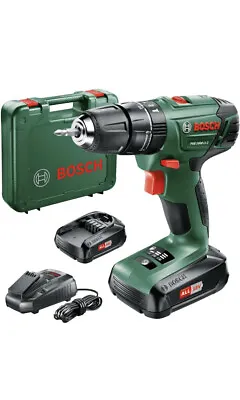 £89.99 • Buy Bosch Green PSB 1800 LI-2 18v Cordless 2-Speed Combi Hammer Drill