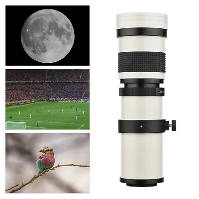 Camera MF Super Telephoto Zoom Lens F/8.3-16 420-800mm T Mount For Canon Sony UK • £57.99