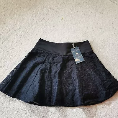 Jack Wills Black Mini Skirt Size 10 • £4.99