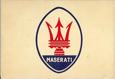 Maserati Pocket History 8CM A6GCS 250F Mistral Indy Mexico Merak Book • $13.68