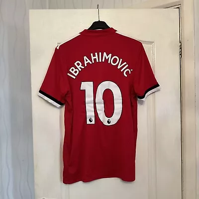 Adidas Manchester United 2016-17 Home Ibrahimovic Football Shirt Jersey Size M • £30