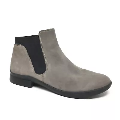 Mephisto Air-Jet Ankle Boots Booties Shoes Womens Size 7.5 UK 10 US Gray Leather • $47.97