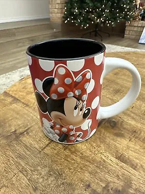 Minnie Mouse Disney Coffee Cup Mug With Red White Polka Dots Jerry Leigh • $12.95