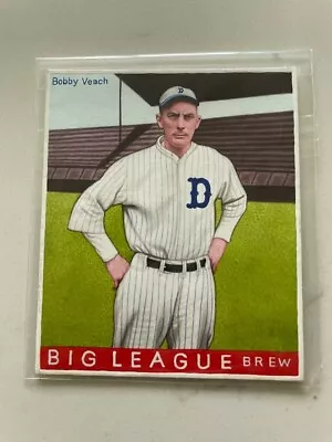 R319-Helmar BIG LEAGUE #265 Bobby Veach **ORIGINAL ART CARD** 1of1 Proof • $300