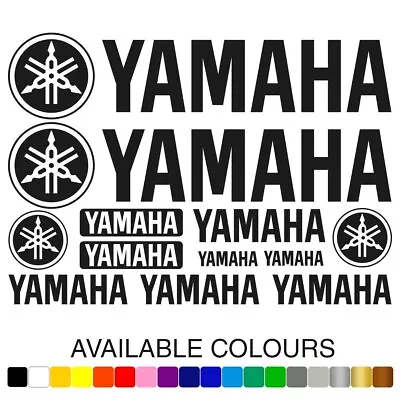  Yamaha Motorcycle Vinyl Decals Tank Fairing Helmet Stickers Set • £6.29