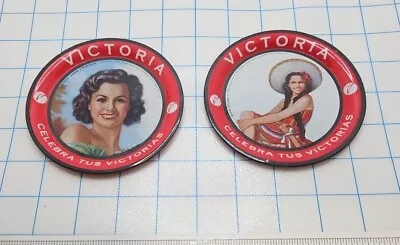 Mexican Beer Coaster Lot Of 2 Victoria Celebra Tus Victorias • $14.99