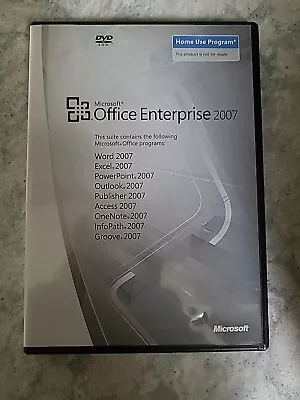 Microsoft Office Enterprise 2007 (Home Use) W/Key (Word PowerPoint Excel Etc) • $21.99