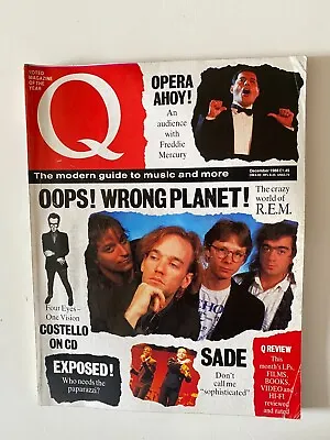 Q Magazine – Issue 27 – Dec 1988 – Feat. REM Sade Freddie Mercury Etc • £3.50