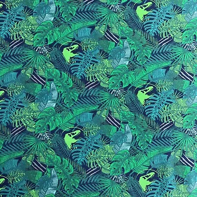 Jurassic Dino Novelty Cotton Elastane Spandex Stretch Jersey Dress Craft Fabric • £6.95