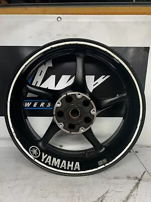 8-12 Oem Yamaha R6 Rear Wheel Rim Straight Black White Trim • $189.99
