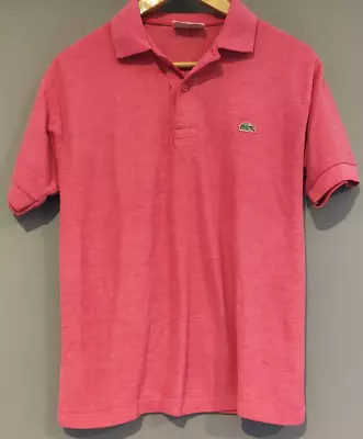 Vintage Pink Salmon Lacoste Chemise Polo Size ~S/M ~5 Made In France • $19.95