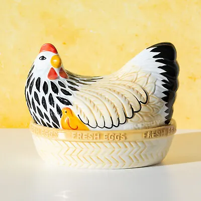 Mason Cash Mother Hen Egg Holder Kitchen Storage Nest Basket Cockerel Chicken • £28