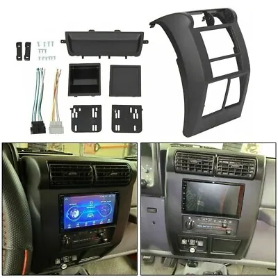 For Jeep Wrangler Tj 1997-2002 Double Din Dash Bezel Radio Stereo Mounting Kit • $78.70