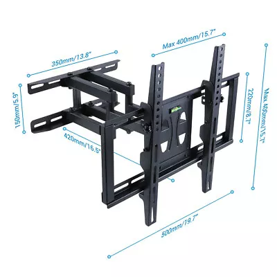 Tilt & Swivel TV Wall Bracket Mount Samsung LG 32 42 46 47 48 49 50 52 55  Inch • £22.95