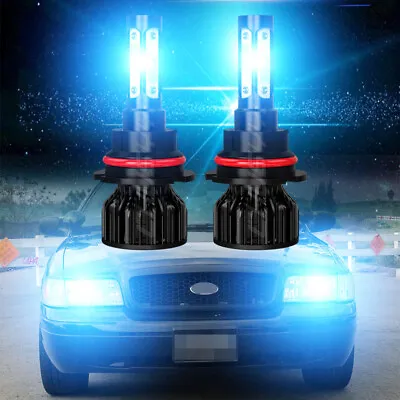 4Side 9007 LED Headlight Kit Hi/Lo Bulbs 8000K For Ford Crown Victoria 2007-2011 • $29.89