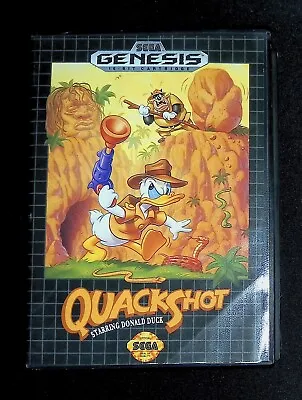 QuackShot Starring Donald Duck Sega Genesis EXMT Cond COMPLETE N Box Authentic! • $44.09
