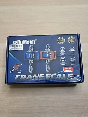 * Romech Crane Weight Scale For Industrial/ Fishing 2200 Pound Limit W/ Remote • $47.93