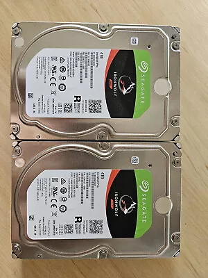 2 X Seagate IronWolf 4TB 5400 RPM 3.5 Inch Interrnal Hard Disk Drive • $122.50