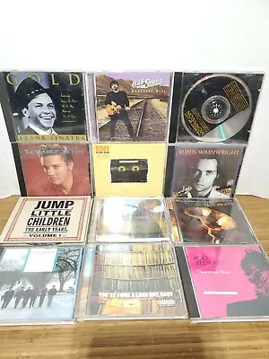 Lot Of 12 Mixed CD's Elvis Bob Seger VAN Morrison Moby Fat Boy Slim Frank Sinatr • $15