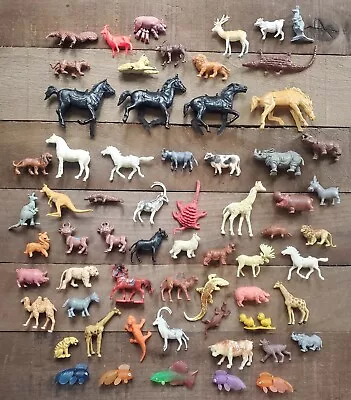 Lot Of Miniatures Toy Animals Mini Figures Safari Farm Sea Various Brands • $24.95