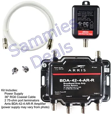 Arris 4-Port Cable Modem TV OTA HDTV Amp Signal Booster With Active Return • $61.45