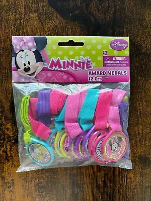 Minnie Mouse Bowtique Disney Cartoon Kids Birthday Party Favor Award Medals 12ct • $10.99