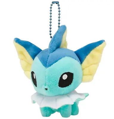 Pokemon Center Mocchiri Mascot Dolls Vaporeon 4.5in Keychain Plush Kanto 134 JP • $13.80