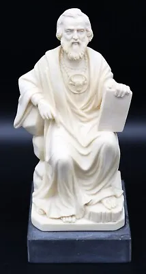 Vintage G Ruggeri Statue Of Seated Scholar Figure Signed Mid 20th Century • $47.50